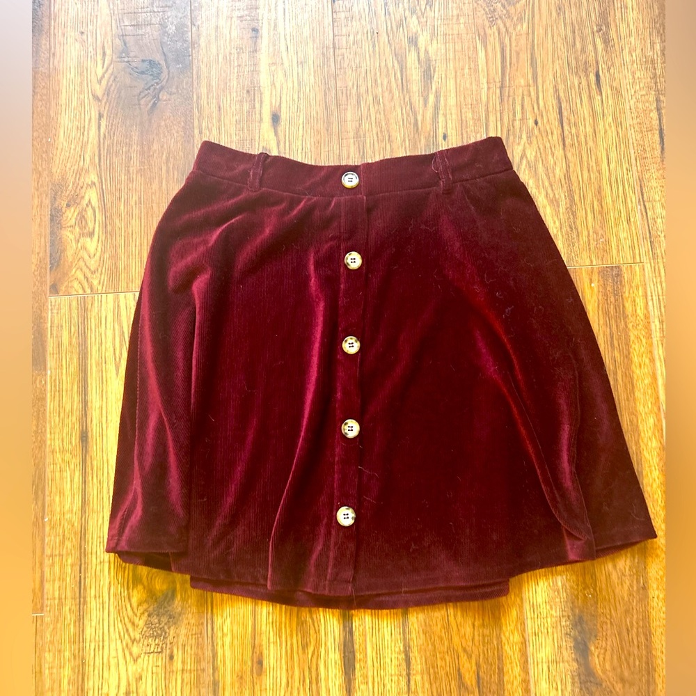 Maroon Altered State skirt.